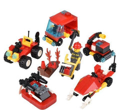 3" BUILDING BLOCK FIRE RESCUE ASSORTMENT  kids Accessories