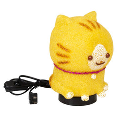 7.5" Kawaii Cat Sparkle Lamp