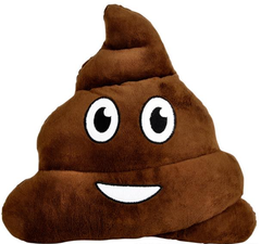 12" POOP EMOTICON PILLOW LLB Kids Toys