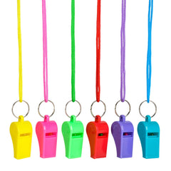 2" NEON WHISTLE NECKLACE LLB kids toys