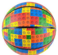 9.5" BLOCK PATTERN REGULATION BASKETBALL LLB kids toys