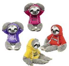 15.5" SLOTH WITH HOODIE LLB Plush Toys