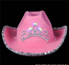 CHILD SIZE LIGHT-UP COWGIRL HAT