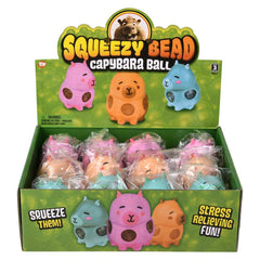 3.5" Squeezy Bead Capybara Ball-LLB Toys- LLB Toys