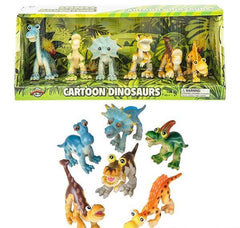 6 PC CARTOON DINOSAUR SET LLB kids toys