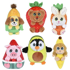 7" Fruit Animal Assortment Plush Toy - LLB Toys