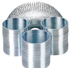 2"(50MM) SILVER METAL COIL SPRING LLB kids toys