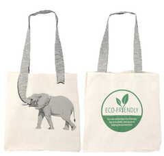 16" ELEPHANT TAIL ECO-FRIENDLY CANVAS BAG LLB kids toys