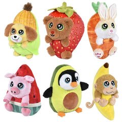 10" Fruit Animal Assortment Plush Toy - LLB Toys