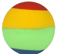 1" 27MM RAINBOW STRIPE HI BOUNCE BALL LLB kids toys