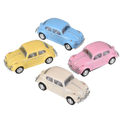 2.5" Diecast Pull Back 1967 Beetle-Pastel Colors