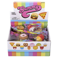 1.5" Gummy Fast Food Squishy Assortment - LLB Toys