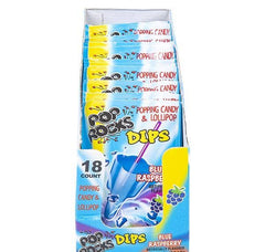 POP ROCKS DIPS BLUE RASPBERRY LLB candy