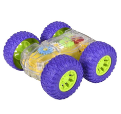 4" TRANSPARENT GEAR FLIP CAR LLB kids toys