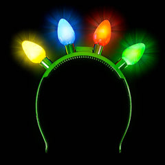 8"LIGHT-UP CHRISTMAS BULB HEADBAND LLB Light-up Toys