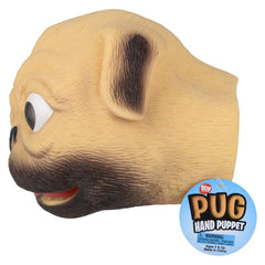 Stretchy Pug Hand Puppet 6" LLB kids toys