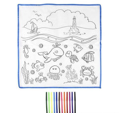 19.5" AQUATIC WASHABLE DOODLE MAT LLB kids toys