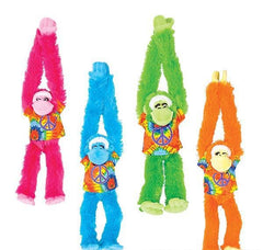 17" HANGING APE plush WITH TIE-DYE SHIRT LLB Plush Toys