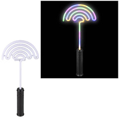 18" Light-Up Neon Bright Rainbow Wand