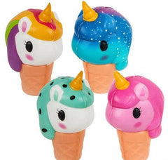 SQUISH UNICORN ICE CREAM 4" LLB Squishy Toys