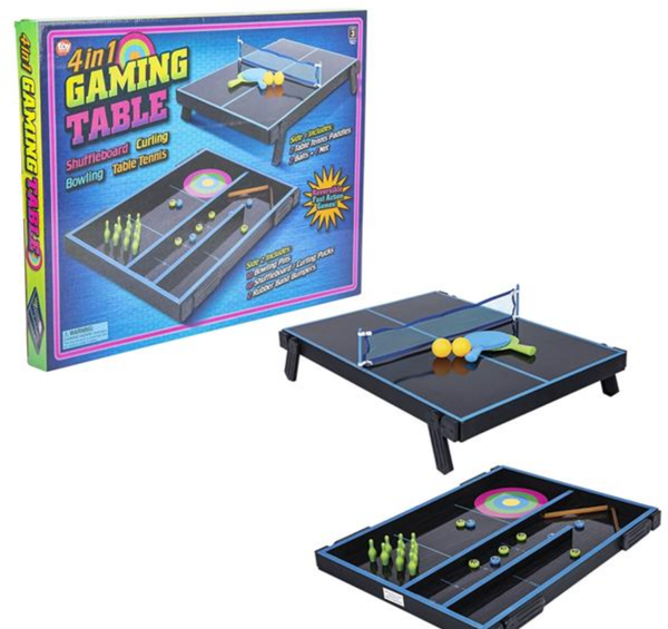 NEON WOODEN TABLETOP 4 IN 1 MULTI GAME 20