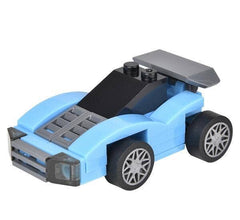 2.75" BUILDING BLOCK PULL BACK RACE CAR LLB kids toys