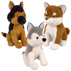 24" Sitting Dog Assortment Plush - LLB Toys