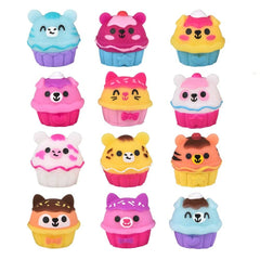 1.5" Gummy Cupcake Animals Squishy Toy