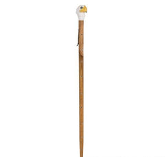 48" WOODEN BALD EAGLE WALKING STICK LLB kids toys