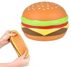 3.25" SQUISH AND STRETCH HAMBURGER LLB Squishy Toys