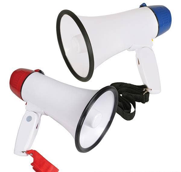 BATTERY OPERATED MEGAPHONE LLB kids toys