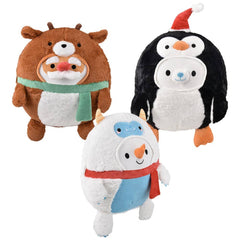 15" Squishy-Ishies Dressed Christmas Animals