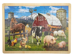 15.75" x 11.75" 48PC FARM PUZZLE LLB Puzzle