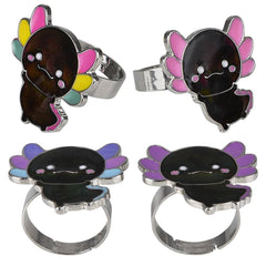 Axolotl Mood Ring 1" 24ct LLB kids toys