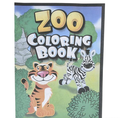 ZOO ANIMAL COLORING BOOK 9X11" (12PGS/BOOK) LLB kids toys