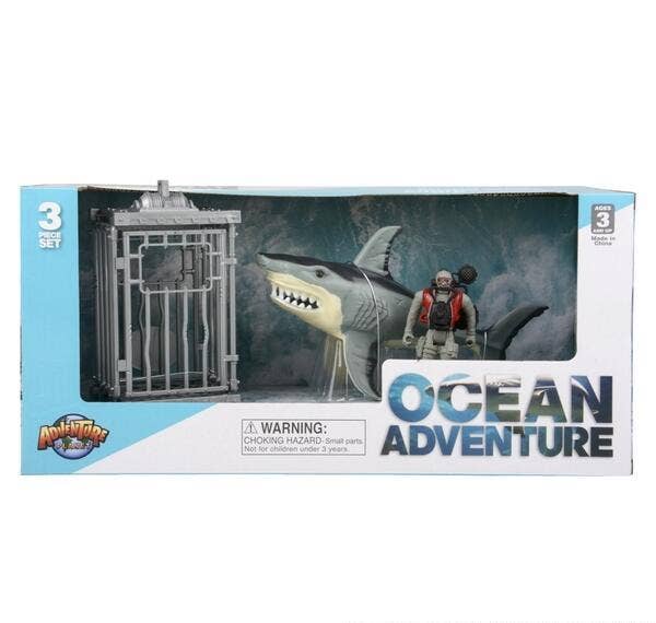 GREAT WHITE SHARK ADVENTURE POD LLB kids toys