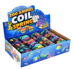 3" (80MM) ZOO ANIMAL PRINT COIL SPRING LLB kids toys