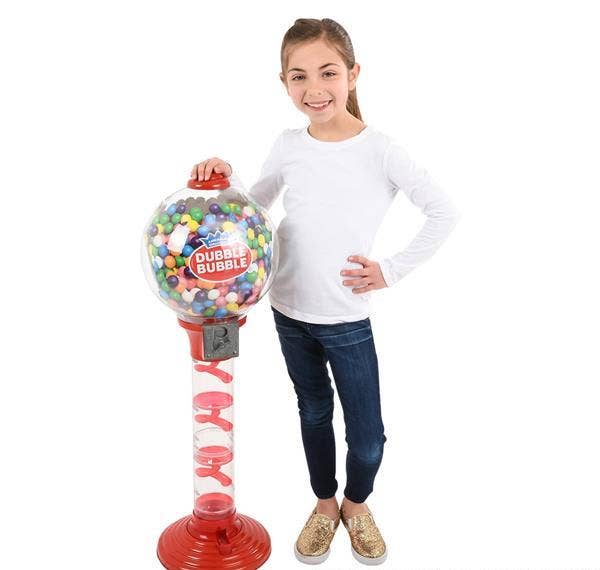 3' DOUBLE-BUBBLE METAL GUMBALL MACHINE LLB kids toys