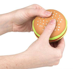 3.25" SQUISH AND STRETCH HAMBURGER LLB Squishy Toys