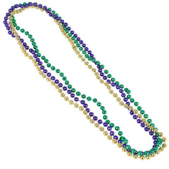 33" 7 mm PURPLE/GREEN/GOLD BEADS LLB kids Accessories