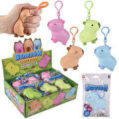 3.25" Capybara Squish Backpack Clip- LLB Toys