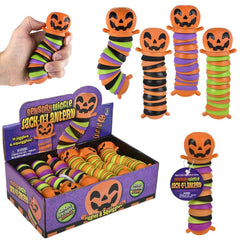 5.5" Wiggle Sensory Jack O Lantern 12ct LLB kids toys