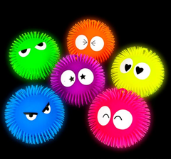 9" LIGHT-UP BIG EYED PUFFER BALL-  LLB Light-up Toys