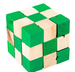 2" WOODEN MAGIC CUBE PUZZLE LLB Puzzle