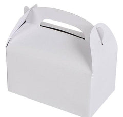 6.25" WHITE TREAT BOX LLB Party Supply