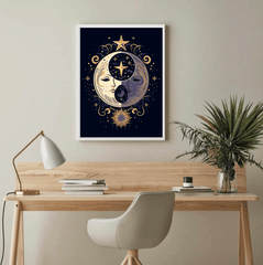 Yin Yang Spiritual Canvas Wall Art print