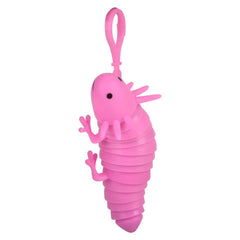 4" Wiggle Sensory Axolotl Backpack Clip 12ct LLB Backpack