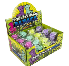 3.5" SQUEEZY BEAD ALPACA BALL LLB Squishy Toys