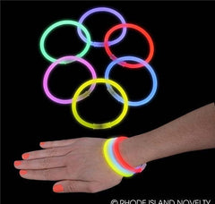 8" 100PC GLOW BRACELET ASSORTMENT