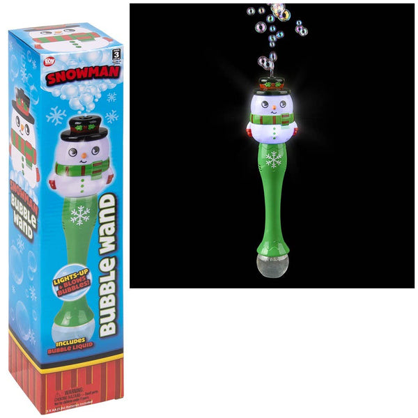 Light-Up Snowman Bubble Wand 13.5